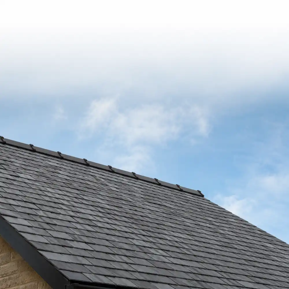 Close up of a roof built in Formby