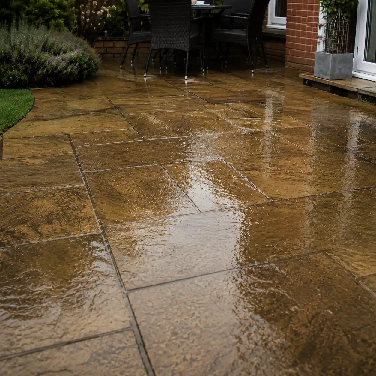 Patio cleaned recently in Formby