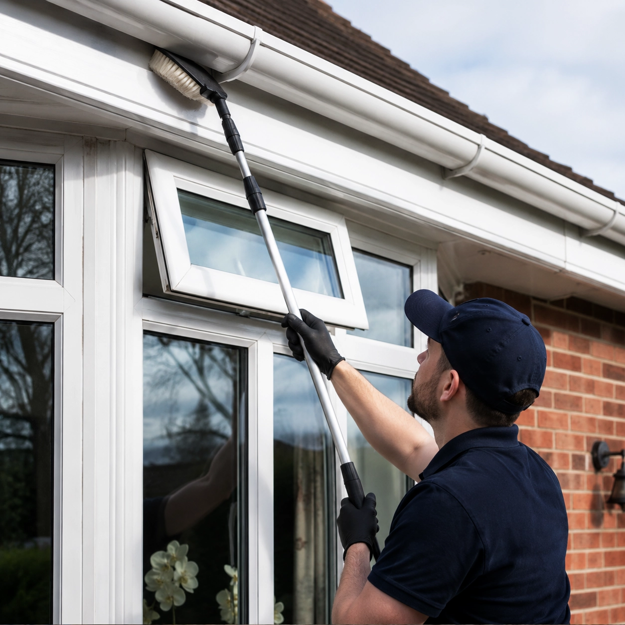 UPVC being cleaned